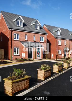 New build housing built by housebuilder Persimmon. Cullompton, Devon UK Stock Photo