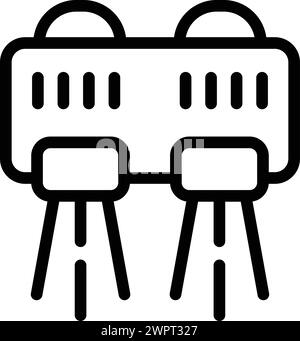 Hydro jet board icon outline vector. Fly boarding jetpack. Hydro flight ...