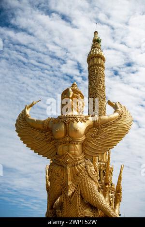 Thung Sri Mueang Monument of the Candle Festival in city Udon Ratchathani and Province Ubon Ratchathani in Thailand. Thailand, Ubon Ratchathani, Novem Stock Photo