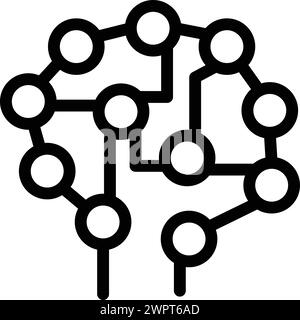 Brainstorm development icon outline vector. Teamwork idea generation. Strategic analytical session Stock Vector
