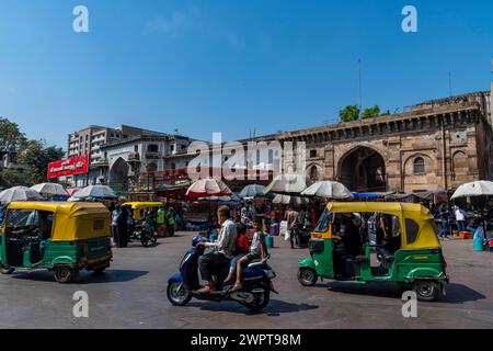 Gate to the Bhadra Fort, Unesco site, Ahmedabad, Gujarat, India Stock Photo