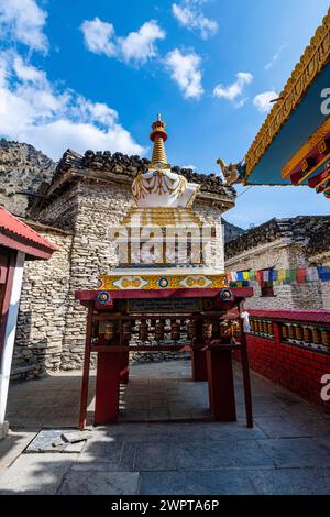 Historical village of Marpha, Jomsom, Nepal Stock Photo