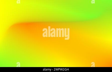 Bright green and orange color gradient background texture. Delicate modern abstract pattern design for artwork, wallpaper, template, banner, poster Stock Vector