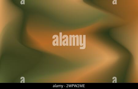 Abstract gradient background illustration of dark green, brown color. Dynamic smooth and elegant modern texture vector design template for wallpaper, Stock Vector