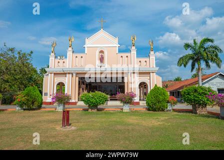 NEGOMBO, SRI LANKA - FEBRUARY 03, 2020: At the old Catholic Church of St. Philip Neri. Negombo, Sri Lanka Stock Photo