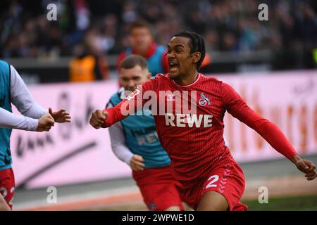 MOENCHENGLADBACH, GERMANY - 9 MARCH, 2024: Damion Downs, The football ...