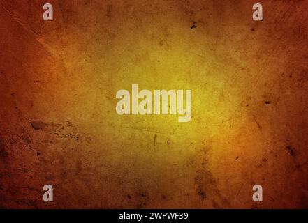 Orange yellow textured concrete wall background Stock Photo