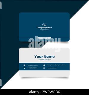 Simple Business Card Layout. creative modern name card and business card. Clean Design.Corporate design template, Clean professional business template Stock Vector