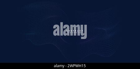 Abstract Blue Green Gradient Flowing Dot Waving Particle geometric Technology Background Digital website header Futuristic Purple Pink Gradient Dotted Stock Vector