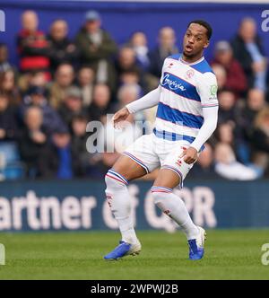 LONDON, ENGLAND - MARCH 9: Chris Willock of Queens Park Rangers during the Sky Bet Championship match between Queens Park Rangers and Middlesbrough at Loftus Road on March 9, 2024 in London, England.(Photo by Dylan Hepworth/MB Media) Stock Photo