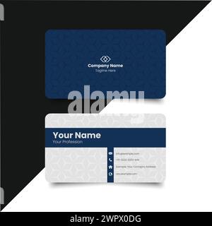 Simple Business Card Layout. creative modern name card and business card. Clean Design.Corporate design template, Clean professional business template Stock Vector