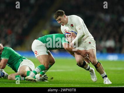 England's Tommy Freeman during the Guinness Men's Six Nations match at ...