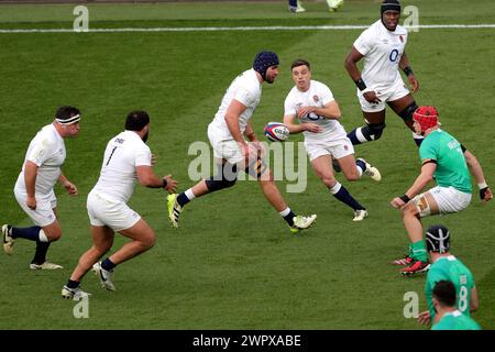 London, UK. 9th Mar 2024. England's George Ford during the Guinness Six Nations match between England and Ireland and Twickenham. Credit: Ben Whitley/Alamy Live News Stock Photo