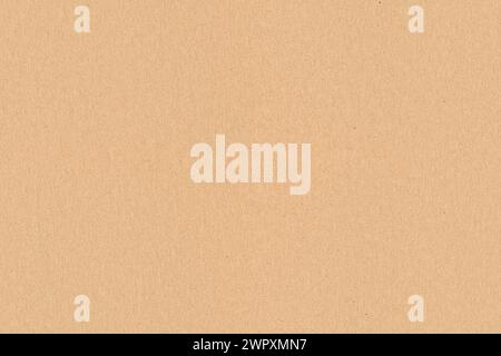 Light beige color smooth recycled cardboard kraft paper, seamless tileable texture, image width 20cm Stock Photo