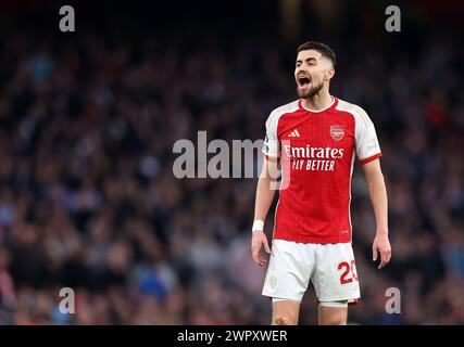 London, UK. 9th Mar, 2024. Jorginho of Arsenal during the Premier League match at the Emirates Stadium, London. Picture credit should read: David Klein/Sportimage Credit: Sportimage Ltd/Alamy Live News Stock Photo