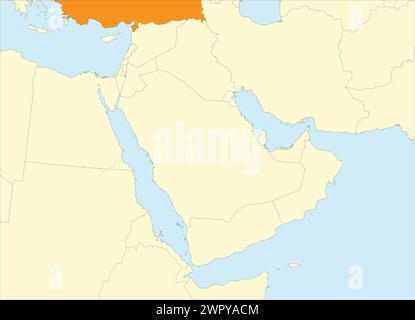 BEIGE CMYK color map of TURKEY Stock Vector Image & Art - Alamy