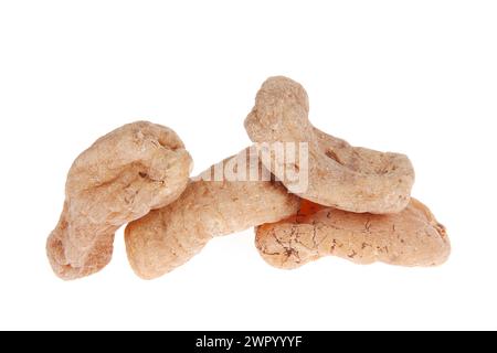 Tianma is isolated on a white background, with Chinese herbal medicine Stock Photo