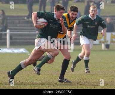 HAWICK V CURRIE, BT CELLNET CUP SEMI FINAL, 30/3/02. Stock Photo