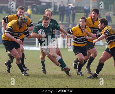 HAWICK V CURRIE, BT CELLNET CUP SEMI FINAL, 30/3/02. Stock Photo