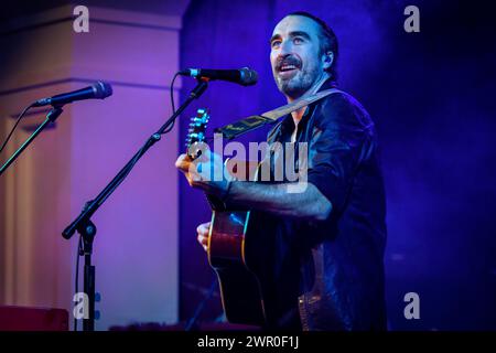 Danny O'Reilly lead singer of the rock band, The Coronas, performs at a ...