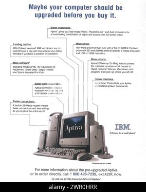 1996 IBM Aptiva Desktop Computer Ad Stock Photo - Alamy
