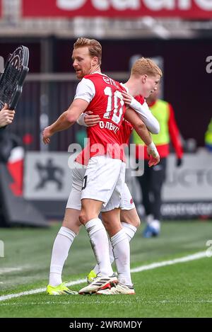 ALKMAAR, NETHERLANDS MARCH 6 Kees Smit of AZ Alkmaar arrive at the