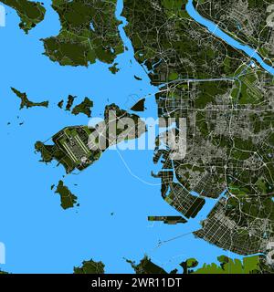 map of Incheon state of South Korea and location on Korean map Stock ...