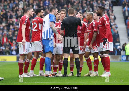 Brighton and Hove, UK. 10th Mar, 2024. during the Premier League match at the AMEX Stadium, Brighton and Hove. Picture credit should read: Paul Terry/Sportimage Credit: Sportimage Ltd/Alamy Live News Stock Photo