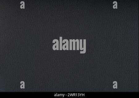 Clean dark leather texture flat macro close up view Stock Photo