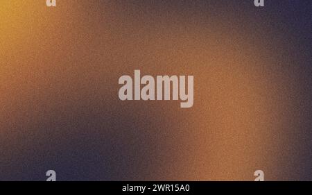 Orange on dark blue grainy textured background Stock Photo
