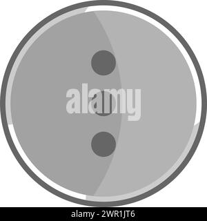 Metallic options icon. Gray expand options icon. Stock Vector
