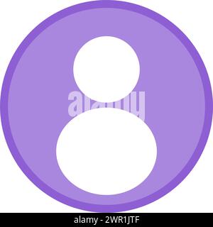 Purple avatar. Purple placeholder. Profile icon. Stock Vector