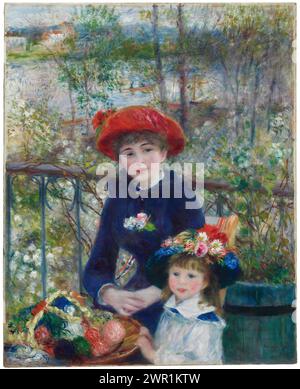 Two Sisters On the Terrace by Pierre Auguste Renoir 1841 1919