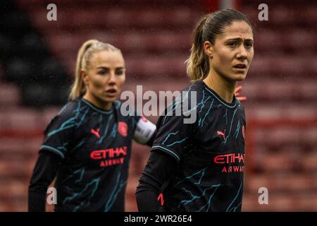 London, UK. 10th Mar, 2024. London, England, March 10 2024: Laia Aleixandri (4 Manchester City) in action during the Womens FA Cup game between Tottenham Hotspur and Manchester City at Brisbane Road in London, England. (Pedro Porru/SPP) Credit: SPP Sport Press Photo. /Alamy Live News Stock Photo
