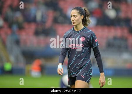 London, UK. 10th Mar, 2024. London, England, March 10th 2024: Laia Aleixandri (4 Manchester City) in action during the Womens FA Cup game between Tottenham Hotspur and Manchester City at Brisbane Road in London, England. (Alexander Canillas/SPP) Credit: SPP Sport Press Photo. /Alamy Live News Stock Photo