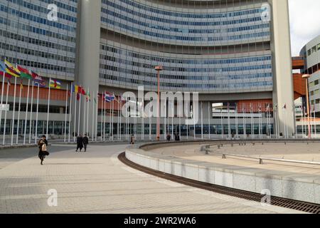 Vienna International Centre, United Nations UN Headquarters,  Vienna, Austria, Europe. Stock Photo