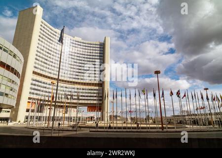 Vienna International Centre, United Nations UN Headquarters,  Vienna, Austria, Europe. Stock Photo