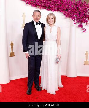 Hollywood, United States. 10th Mar, 2024. (L-R) Bob Iger and Willow Bay arrive on the red carpet at the 96th annual Academy Awards in Los Angeles, California on Sunday, March 10, 2024. Since 1929, the Oscars have recognized excellence in cinematic achievements. Photo by John Angelillo/UPI Credit: UPI/Alamy Live News Stock Photo