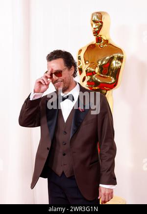Hollywood, United States. 10th Mar, 2024. Matthew McConaughey arrives on the red carpet at the 96th annual Academy Awards in Los Angeles, California on Sunday, March 10, 2024. Since 1929, the Oscars have recognized excellence in cinematic achievements. Photo by John Angelillo/UPI Credit: UPI/Alamy Live News Stock Photo