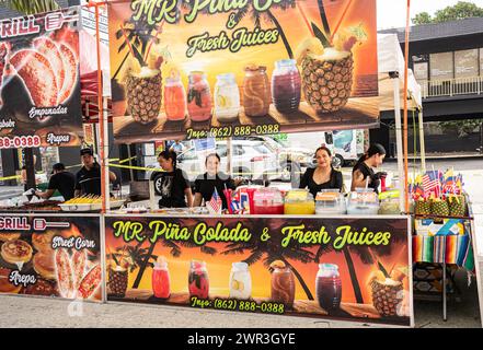 Miami, Florida March 10, 2024 Calle Ocho Cuban festival in Little