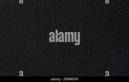 Black soft textile texture background close up view Stock Photo