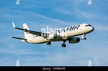 Finnair Airbus A321-200 with registration OH-LZF on take off roll