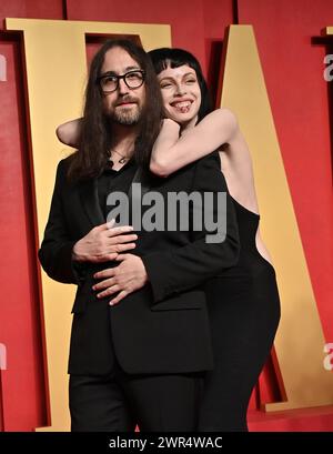 Beverly Hills, USA. 10th Mar, 2024. Sean Lennon and Charlotte Kemp Muhl arriving at the Vanity Fair Oscar Party held at the Wallis Annenberg Center for the Performing Arts on March 10, 2024 in Beverly Hills, CA. © OConnor-Arroyo/AFF-USA.com Credit: AFF/Alamy Live News Stock Photo