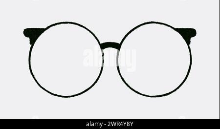 Glasses, fashion vintage, retro illustration Stock Vector