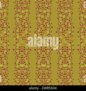 Vector artwork with hand painted tribal-themed polka dots Stock Vector
