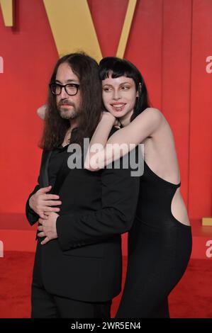 Los Angeles, USA. 10th Mar, 2024. LOS ANGELES, USA. March 10, 2024: Sean Lennon & Kemp Muhl at the 30th Vanity Fair Oscar Party. Picture Credit: Paul Smith/Alamy Live News Stock Photo