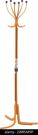 clohanger coat rack cartoon vector illustration Stock Vector Image ...