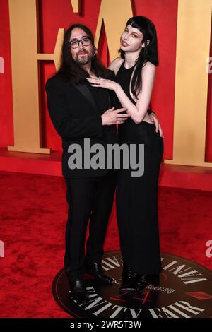 USA. 10th Mar, 2024. Sean Lennon and Charlotte Kemp Muhl walking on the red carpet at the 2024 Vanity Fair Oscar Party held at the Wallis Annenberg Center for the Performing Arts in Beverly Hills, CA on March 10, 2024. (Photo by Anthony Behar/Sipa USA) Credit: Sipa USA/Alamy Live News Stock Photo