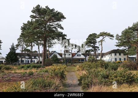 Knoll House Hotel, Ferry Road, Studland Bay, Swanage, Isle of Purbeck, Dorset, England, Great Britain, United Kingdom, UK, Europe Stock Photo