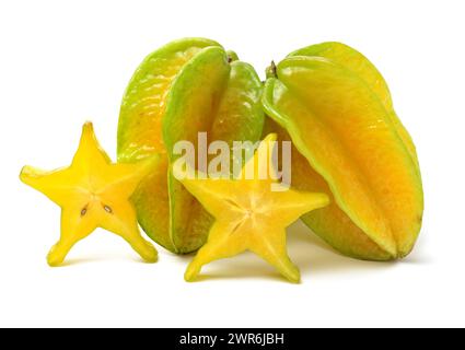 Carambole on a white background Stock Photo